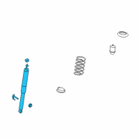 OEM 2008 Lincoln MKX Shock Diagram - 8A1Z-18125-D