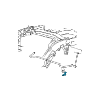 OEM 1998 Ford Expedition Stabilizer Bar Bracket Diagram - F1TZ-5486-B