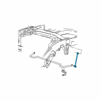 OEM 1998 Ford Expedition Stabilizer Link Diagram - YL1Z-5K484-AA