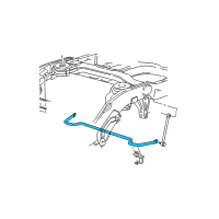 OEM 1998 Ford Expedition Stabilizer Bar Diagram - F75Z5A772CA