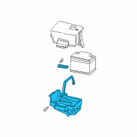 OEM Ford Focus Battery Tray Diagram - 3S4Z-10732-BA