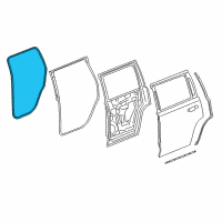 OEM Cadillac Escalade Weatherstrip On Body Diagram - 23255367