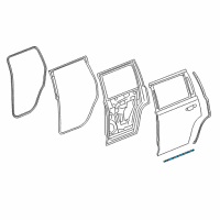 OEM Cadillac Escalade Lower Seal Diagram - 23253592