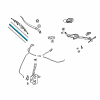 OEM Honda Insight RUBBER, BLADE (650MM) Diagram - 76622-TDK-J02