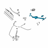 OEM 2022 Honda Odyssey Link, FR. Wiper Diagram - 76530-THR-A01