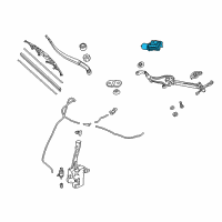 OEM 2021 Honda Odyssey Motor, Front Wiper (Driver Side) Diagram - 76505-THR-A02