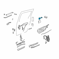 OEM Dodge Grand Caravan Sliding Door Hinge Diagram - 5020672AG