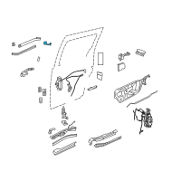 OEM 2011 Dodge Grand Caravan Sliding Door Hinge Diagram - 5020899AH