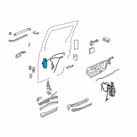 OEM Chrysler Town & Country Handle-Sliding Door Diagram - 1AE301DVAC