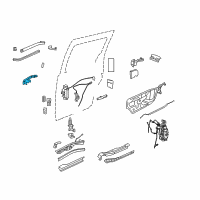 OEM 2009 Dodge Grand Caravan Handle-Exterior Door Diagram - 4589714AD