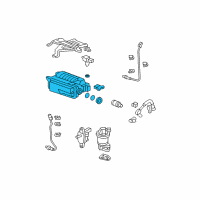 OEM 2011 Honda Pilot Canister Assembly Diagram - 17011-SZA-A01