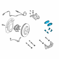 OEM 2016 Jeep Cherokee Pad Kit-Rear Disc Brake Diagram - 68225327AD