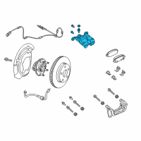 OEM 2017 Jeep Cherokee CALIPER-Disc Brake Diagram - 68225305AB