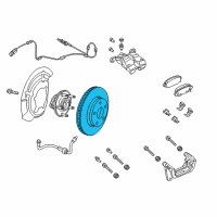 OEM 2018 Jeep Cherokee Brake Rotor Diagram - 68242659AB