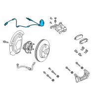 OEM 2019 Jeep Cherokee Sensor-Wheel Speed Diagram - 68291947AB