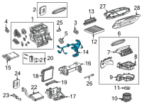 OEM Chevrolet Trailblazer Harness Diagram - 42772602