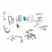 OEM 2020 GMC Terrain Seat Back Heater Diagram - 84530388