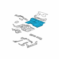 OEM 2007 Dodge Ram 1500 Panel-Rear Floor Pan Diagram - 55275553AC