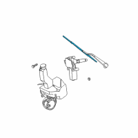 OEM 2006 Dodge Grand Caravan Blade-Rear WIPER Diagram - 5018407AA