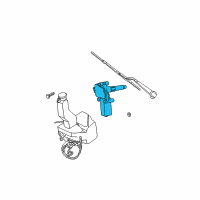 OEM 2006 Dodge Grand Caravan Motor-LIFTGATE WIPER Diagram - 4857931AD