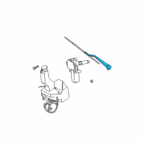 OEM 2003 Chrysler Voyager Arm WIPER-Rear WIPER Diagram - 5101911AB