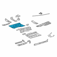 OEM 2022 Lexus RC F Pan, Front Floor Diagram - 58111-24060