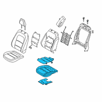 OEM Ford Escape PAD - SEAT CUSHION Diagram - LJ6Z-78632A22-K