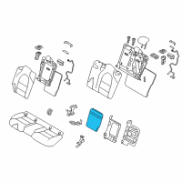 OEM 2017 Infiniti QX30 Rear Seat Armrest Assembly Diagram - 88700-5DC0B