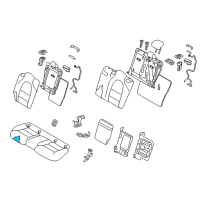 OEM 2017 Infiniti QX30 Pad & Frame Assy-Cushion, Rear Seat Diagram - 88305-5DA0A