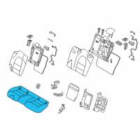 OEM 2019 Infiniti QX30 Cushion Assy-Rear Seat Diagram - 88300-5DC1A