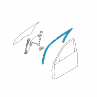 OEM Mercury Run Channel Diagram - AE5Z-5421597-A