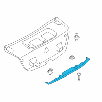 OEM 2014 BMW ActiveHybrid 7 Deck Lid Handle Rear Diagram - 51-13-7-200-035