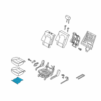 OEM 2015 Kia Sorento Heater-Rear Seat Cushion Diagram - 891901U701