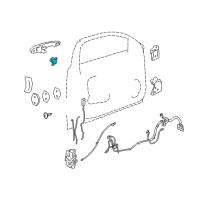 OEM 2007 Pontiac Solstice Lock Cylinder Diagram - 15822396