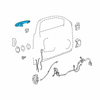 OEM Chevrolet Impala Handle, Outside Diagram - 15844774