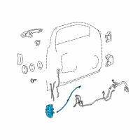 OEM Chevrolet Lock Assembly Diagram - 20790497