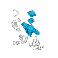 OEM Chevrolet Cavalier Air Filter Box Diagram - 25099924