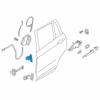 OEM BMW X3 Hinge, Rear Door, Upper, Left Diagram - 41-52-7-200-243