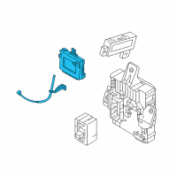 OEM 2016 Hyundai Sonata Brake Control Module And Receiver Unit Assembly Diagram - 95400-E6301