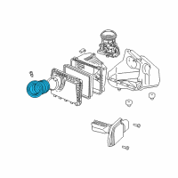 OEM Pontiac Grand Prix Duct Asm-Rear Intake Air Diagram - 24507362