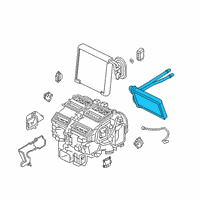 OEM Infiniti QX50 Core Assy-Front Heater Diagram - 27140-5NA0A