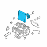 OEM 2021 Infiniti QX50 Evaporator Assy-Front Diagram - 27280-5NY0B