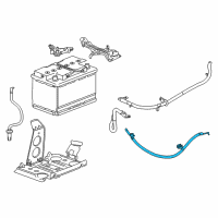 OEM 2015 Cadillac ATS Negative Cable Diagram - 23130999