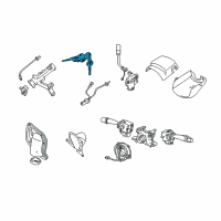 OEM 2004 Toyota Tundra Cylinder & Keys Diagram - 69057-34050