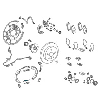 OEM 2020 Toyota Camry Park Brake Shoes Spring Diagram - 90016-AY125