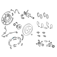 OEM Toyota Camry Park Brake Shoes Spring Diagram - 90016-AY123