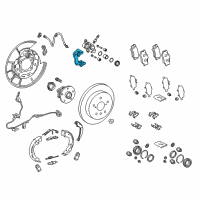 OEM 2022 Toyota Camry Caliper Support Diagram - 47821-33280