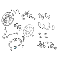 OEM 2020 Toyota Camry Park Brake Shoes Adjuster Diagram - 46605-0R010