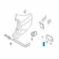 OEM Chevrolet Hinge Diagram - 96648218