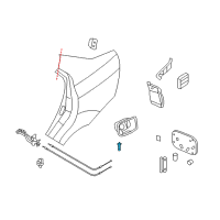 OEM 2010 Pontiac G3 Latch Diagram - 96534241